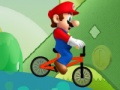 Марио едет на велосипеде